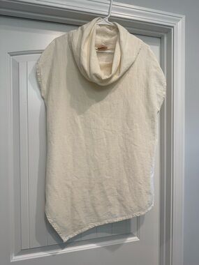 Oh My Gauze! Cream Sleeveless Cowl Neck Tunic